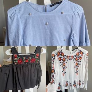 Bundle of 3 Zara blouses